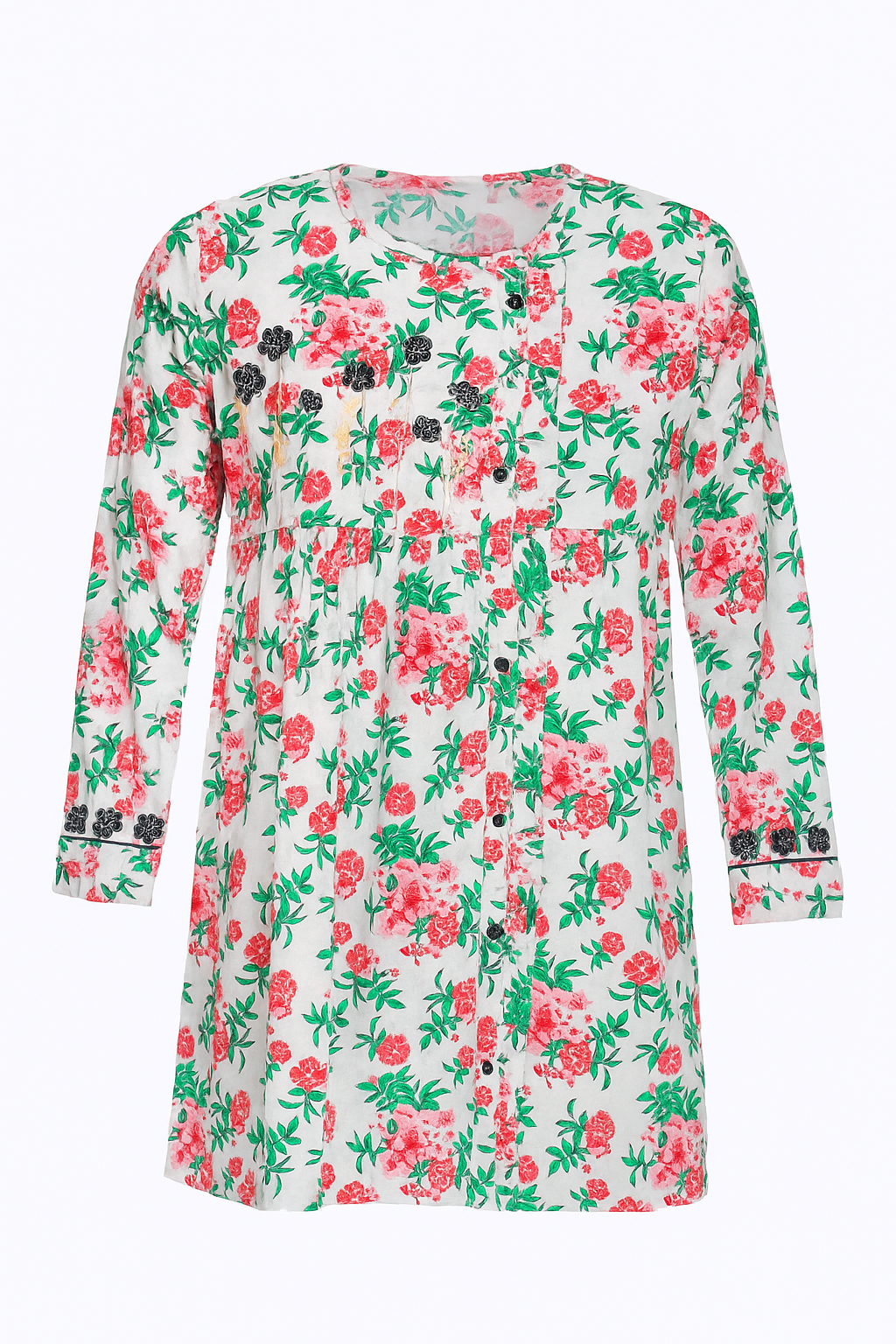 Printed Long Sleeve Cotton Kurti | Women collection