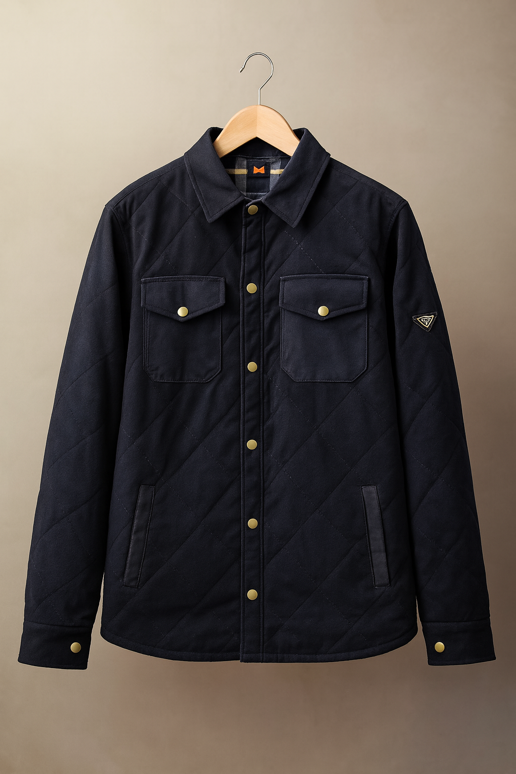 Men’s Quilted Navy Overshirt Jacket – Premium Midweight Layer | Men collection