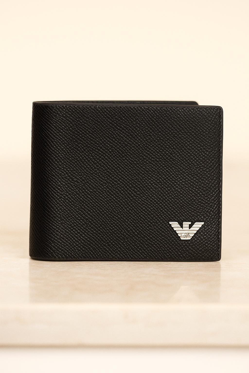 Designer Men’s Wallet – Elegant Canvas & Leather Finish