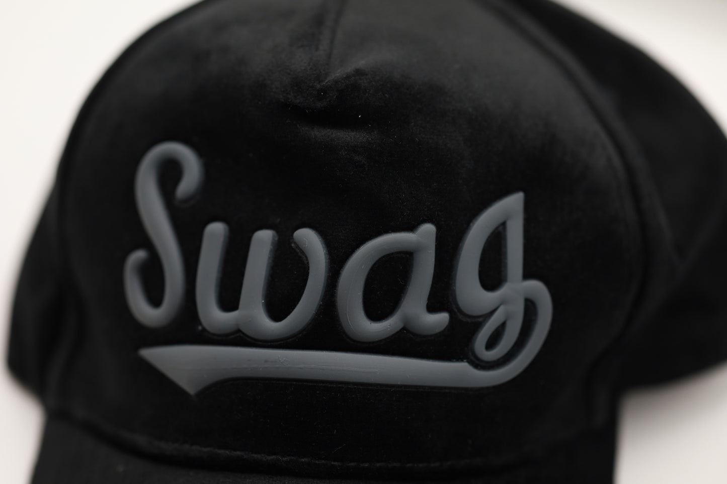 Black Swag Suede Cap | Men collection