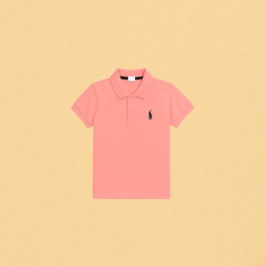 Pink Polo Short-Sleeve T-Shirt – Classic Fit, | KIDS COLLECTION