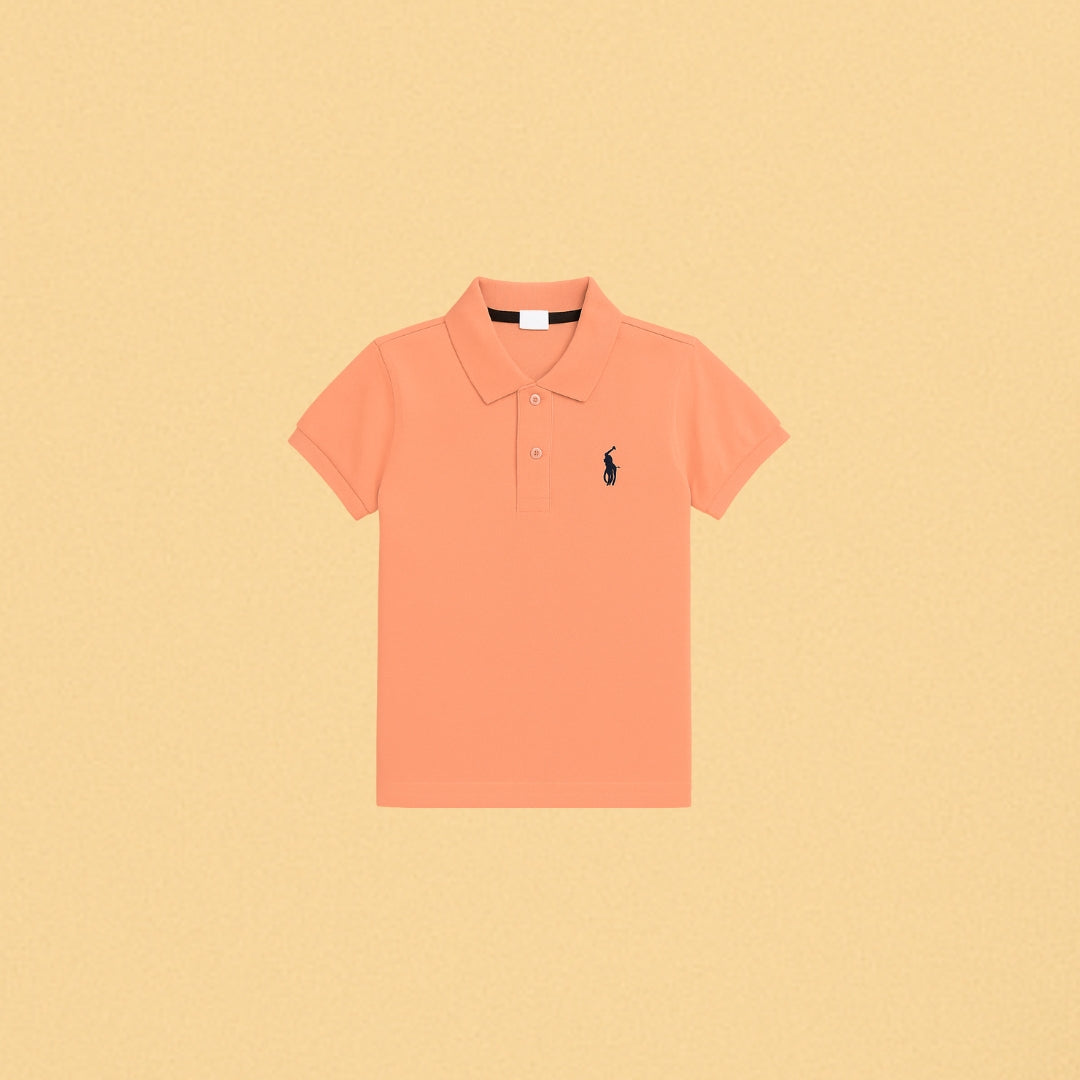 Orange Polo Short-Sleeve T-Shirt – Classic Fit, | KIDS COLLECTION