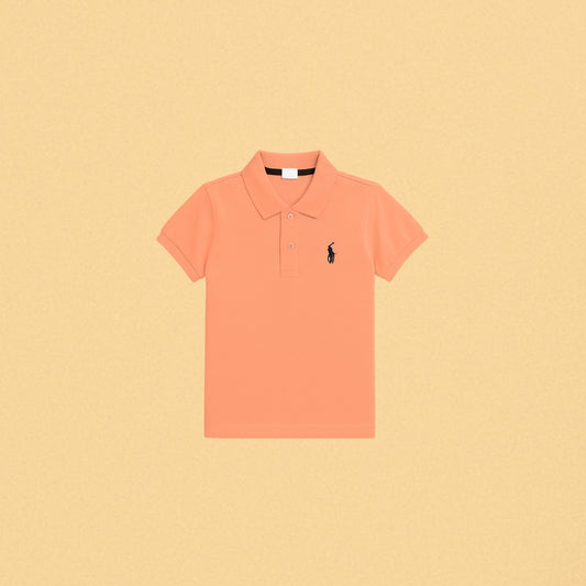 Orange Polo Short-Sleeve T-Shirt – Classic Fit, | KIDS COLLECTION