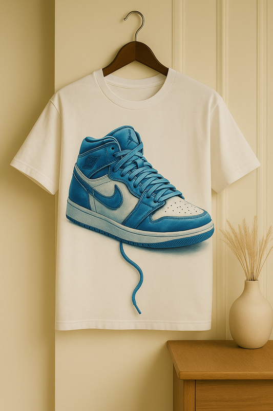 White t-shirt with nike show | Men collection