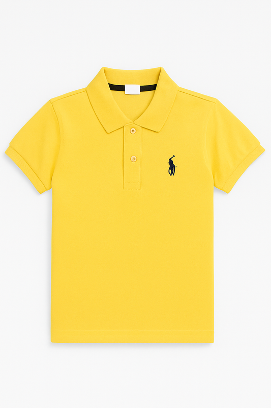 Yellow Polo Short-Sleeve T-Shirt – Classic Fit, | KIDS COLLECTION