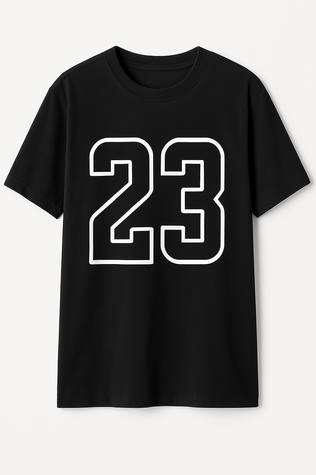 Down shoulder black T-shirt | Men collection