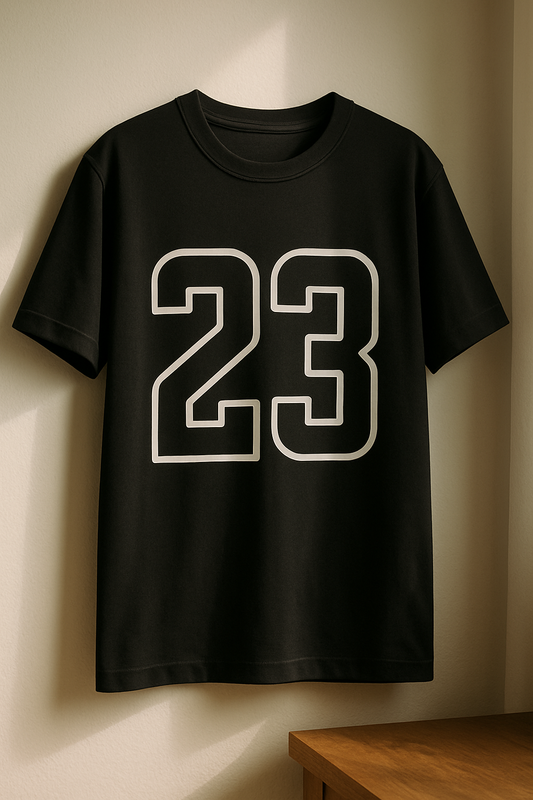 Down shoulder black T-shirt | Men collection