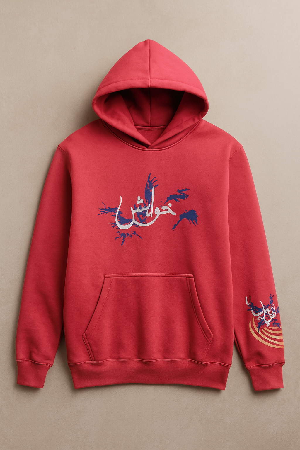 Red Graphic Hoodie ZY TEES | Men collection