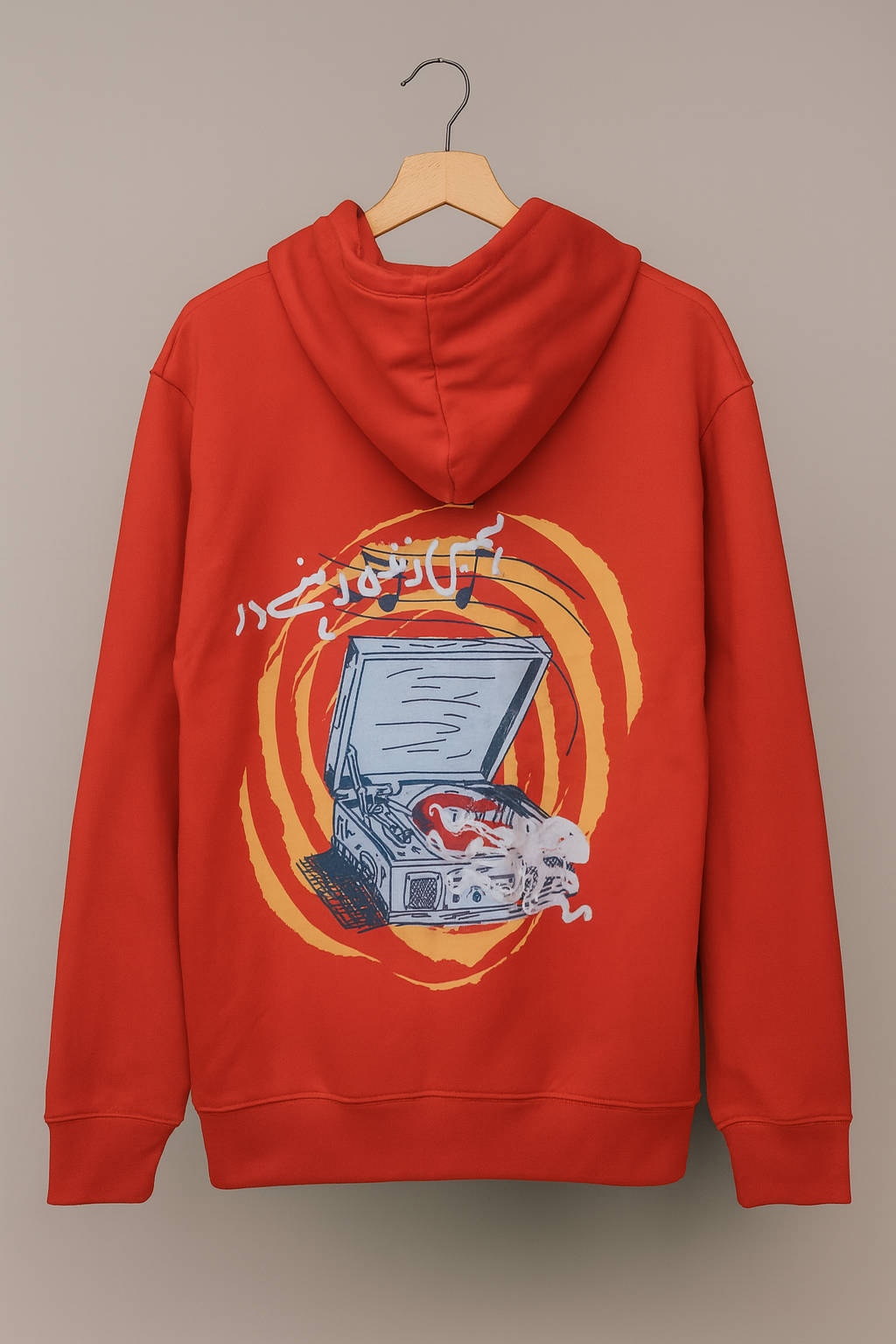 Red Graphic Hoodie ZY TEES | Men collection