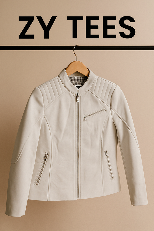 ZY TEES Classic Men's Genuine Leather Jacket – Premium Finish & Timeless Design