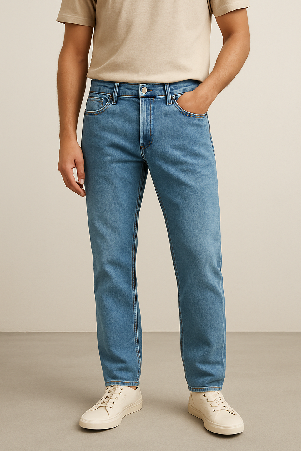 Casual Denim Jeans For Men, Blue, Fashion Daily Wear