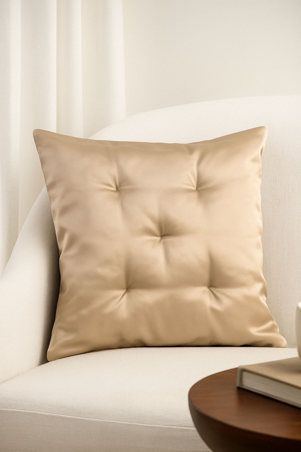 2 Pcs Silk Cushion Covers