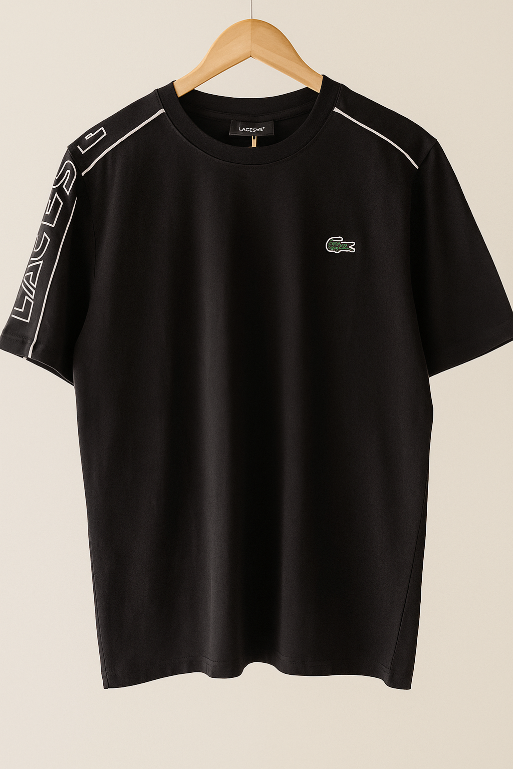 Men’s Black Graphic Logo T-Shirt – Casual Streetwear Style