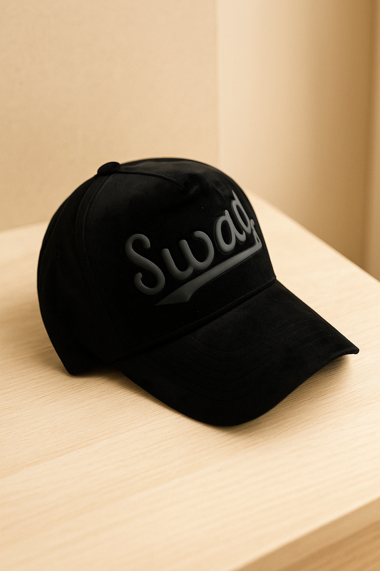 Black Swag Suede Cap | Men collection