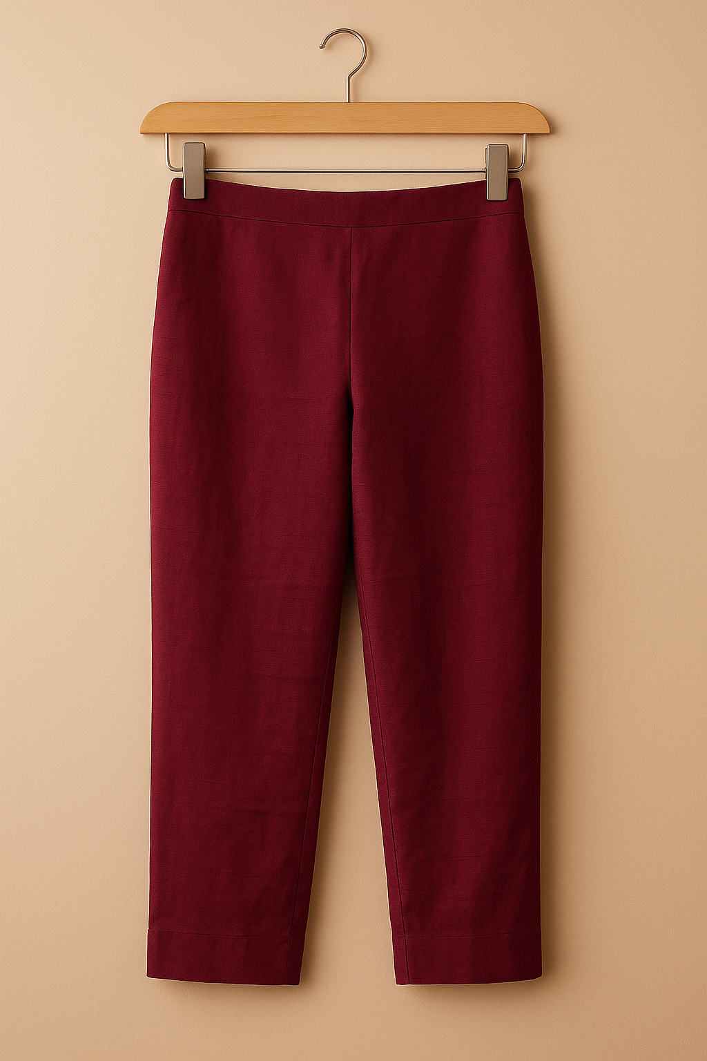 Deep Maroon Solid 2-Piece Suit