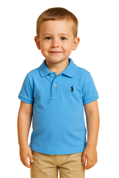 Blue Polo Short-Sleeve T-Shirt – Classic Fit, | KIDS COLLECTION