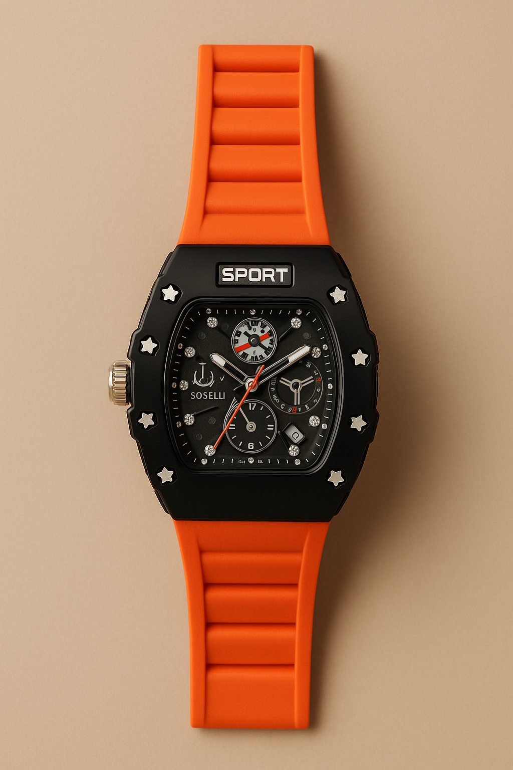 Sporty Men’s Watch – Shock Resistant, Stylish Design for Everyday Wear