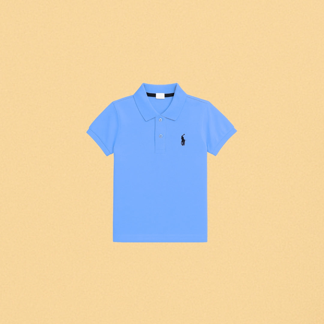 Blue Polo Short-Sleeve T-Shirt – Classic Fit, | KIDS COLLECTION