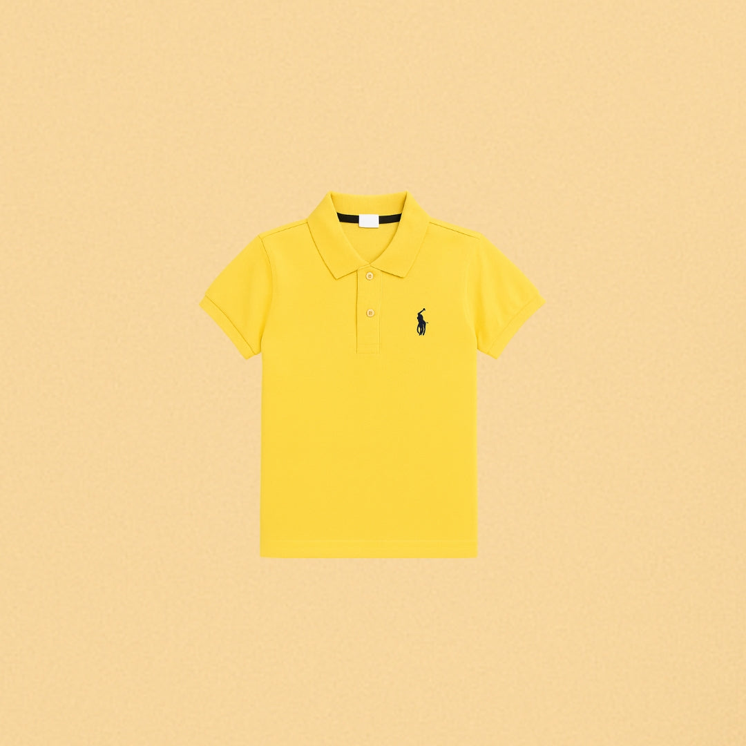Yellow Polo Short-Sleeve T-Shirt – Classic Fit, | KIDS COLLECTION