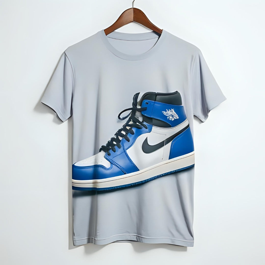 White t-shirt with nike show | Men collection