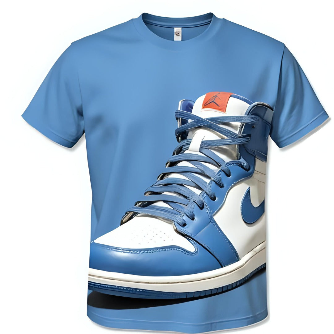 White t-shirt with nike show | Men collection