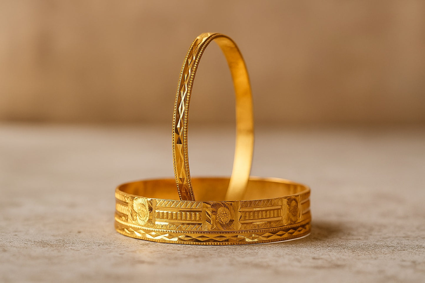 Artificial Gold Bangle | 3 pieces | Women Collection